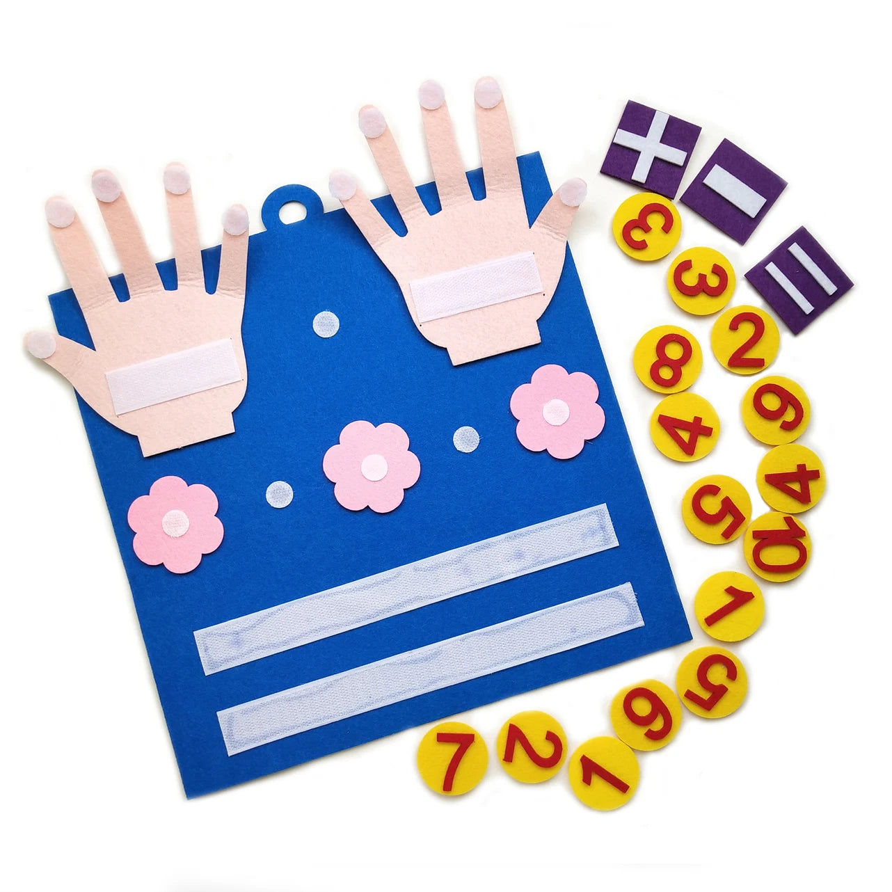 Plateau Montessori Feutre – Apprendre les Chiffres au Toucher