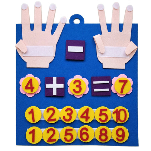 Plateau Montessori Feutre – Apprendre les Chiffres au Toucher